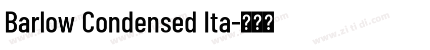 Barlow Condensed Ita字体转换